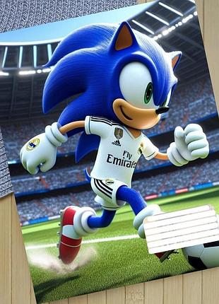 Тетрадь соник sonic на скобе 12 листов косая линия (36027)