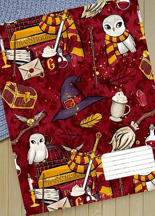 Тетрадь гарри поттер грифиндор harry potter gryffindor на скобе 12 листов косая линия (35542)
