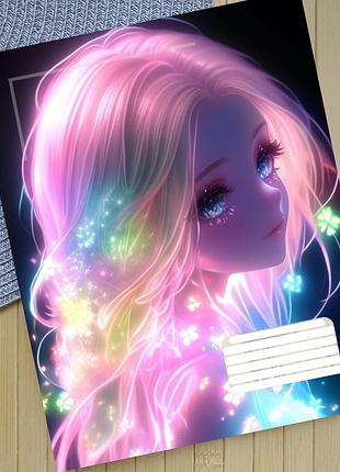 Тетрадь феи fairies на скобе 12 листов косая линия (36133)