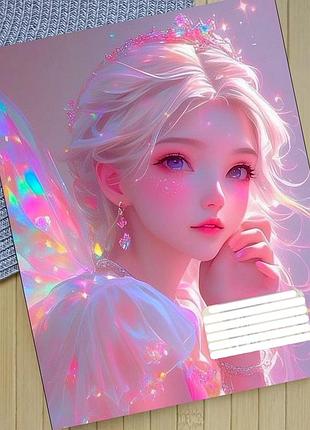 Тетрадь феи fairies на скобе 12 листов косая линия (36112)