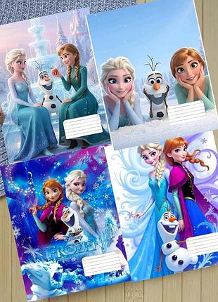 Набор тетрадей холодное сердце frozen на скобе 12 листов косая линия (36243)