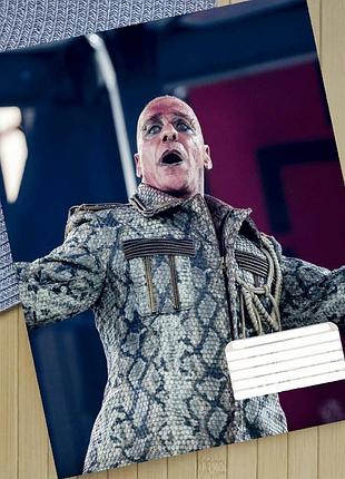 Тетрадь rammstein рамштайн на скобе 12 листов косая линия (35715)