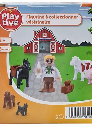 Іграшка-сюрприз у яйці, колекційні фігурки «ветеринар», egg-y8 playtive