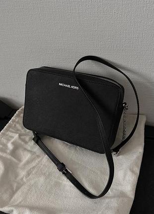Сумка michael kors jet set large saffiano leather crossbody bag