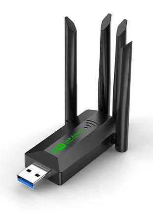 Usb wi-fi адаптер ax1200 wifi 6 дводіапазонний usb 3.0