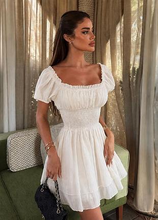 Стильна біла сукня shein