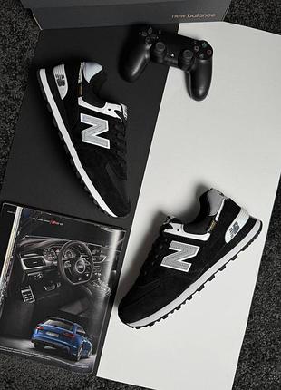Чоловічі кросівки new balance 574 cordura black grey
