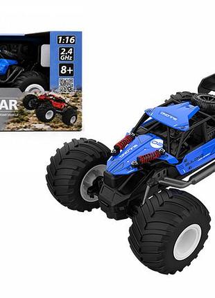 Автомобиль sl-8423arbl off-road на радиоуправлении – strong power синий, 1:16, 2.4 ггц, аккум. 3,7 v