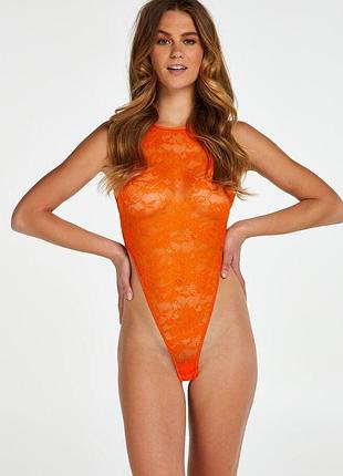 Боді hunkemoller p.o.p. fire body xs помаранчевий/flame
