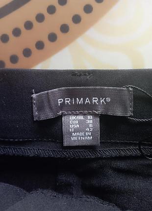 Брюки новые женские скинни, брюки облегающие черные primark 8