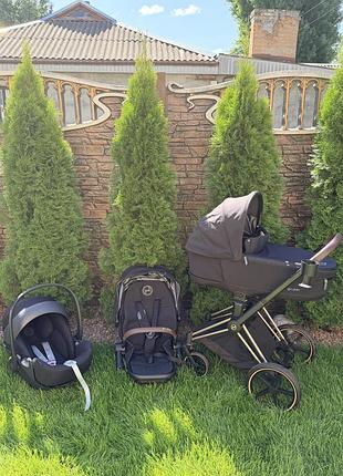 Cybex priam 4.0 3 в 1 шасі rosegold
