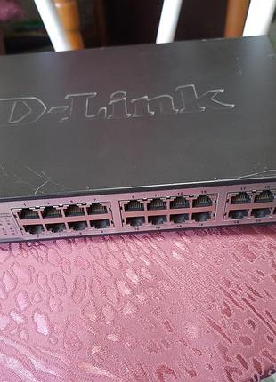Гигабитный сетевой коммутатор d-link dgs-1024d (24 порта 1g) / свитч не работает, под восстановление.