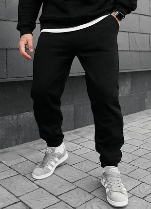 Универсальные тёплые штаны staff fad black fleece
