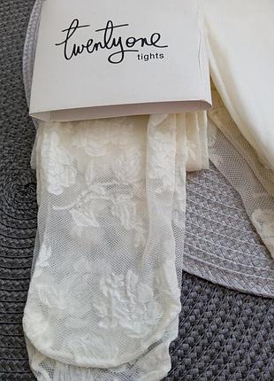 Колготы twentyone tights с изящным цветочным узором в виде роз
