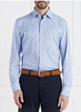 Рубашка boss performance regular fit xl 44 no iron easy care состояние новой