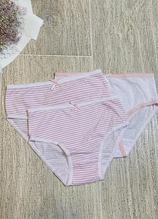 Дитячі трусики для дівчинки primark 92 см рожеві в смужку