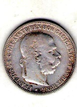 Австрия 1 крона 1893 год серебро 0.835, 5g, ø 23mm no3123