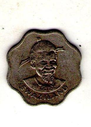 Эсватини (свазиленд) ø король мсвати iii 10ment, 1974 год медно-никелевый сплав, 3.6g, ø 22mm no1814