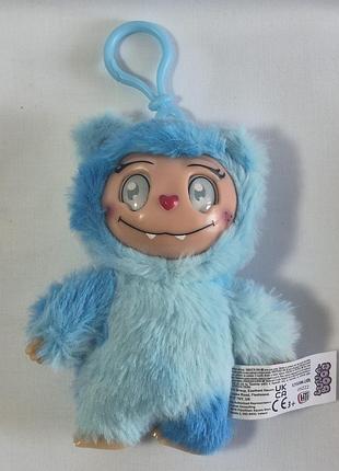 Новий пухнастий брелок-монстрик luv-a-boos (lidl / hti) синій, 15 см