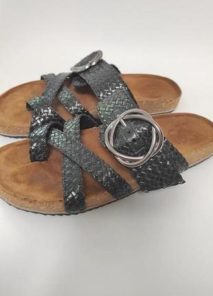 Кожаные шлепанцы под birkenstock