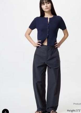 Брюки, штани,розмір l, синій колір, uniqlo, нові,жіночі
