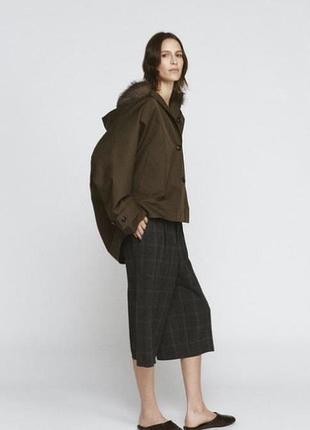 Куртка парка zara zw collection з хутряним коміром / тренч zara оверсайз