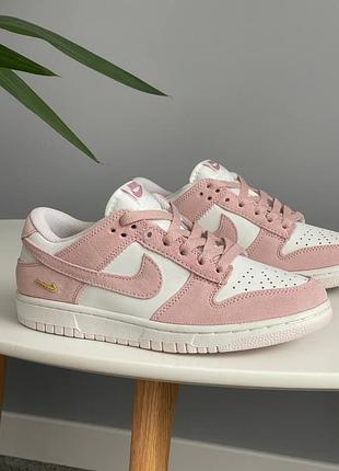 😍 жіночі кросівки nike dunk low pearl pink sail