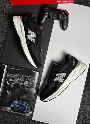 Чоловічі кросівки new balance 990v3 black white