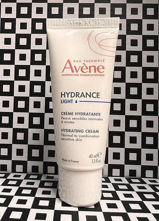Зволожуючий крем avene hydrance legere/light франція
