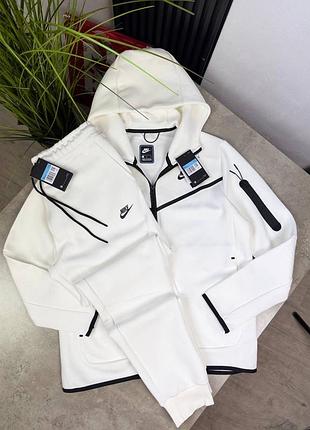 Костюм nike tech fleece white | nike tech fleece | найк теч фліс спортивний костюм | спортивний костюм найк теч фліс | tech fleece nike | nike tech