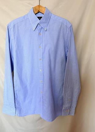 Мужская рубашка hackett london slim fit, s.  100% бавовна