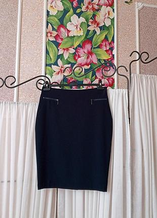 Красива синя юбка з замочками m&s collection.