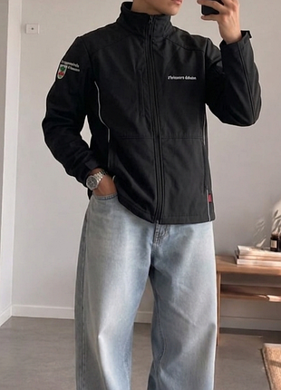 Вітрозахисний softshell 🧥 куртка mont 530 🌬️ демісезонна вітровка 🖤 чорна куртка софтшел xl