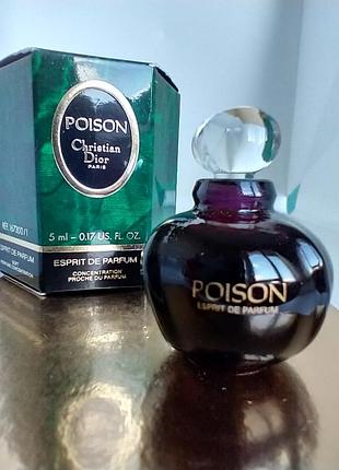 Poison esprit de parfum dior миниатюра 5мл винтаж
