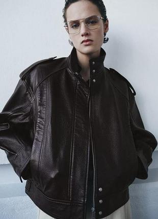 Шкіряна куртка zara limited ed