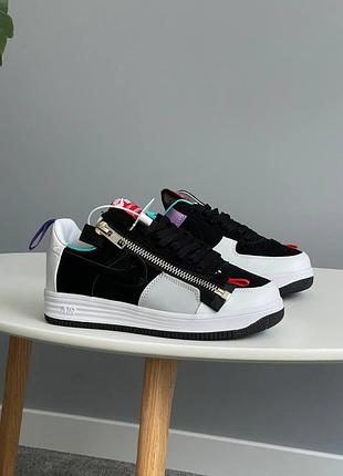 😍 жіночі кросівки nike lunar force 1 sp acronym black white purple
