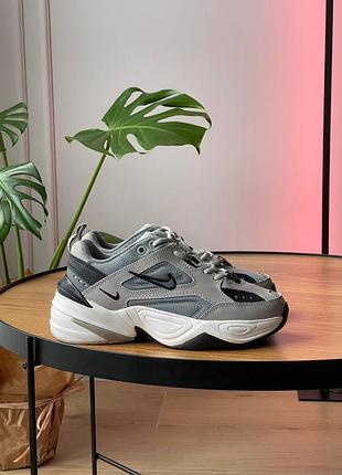😍 жіночі кросівки nike m2k tekno ‘atmosphere grey black’ 2
