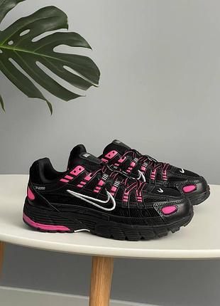 😍 жіночі кросівки nike p-6000 blast pink black
