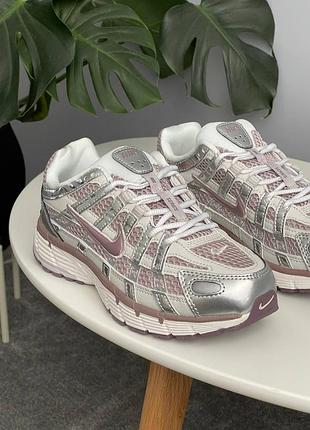 😍 жіночі кросівки nike p-6000 grey/violet
