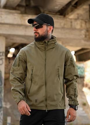 Тактическая куртка softshell element свинца