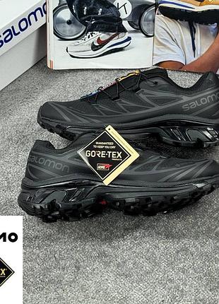 👕 salomon xt-6 all black gore-tex