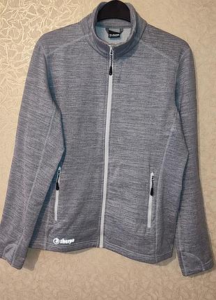 Флисовая кофта sherpa adventure gear (оригинал) - серый меланж, p.l