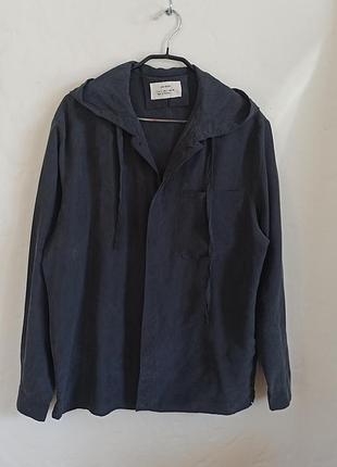 Стильная рубашка из мокрого шелка zara s