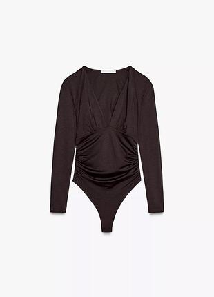 Боді zara шоколадне