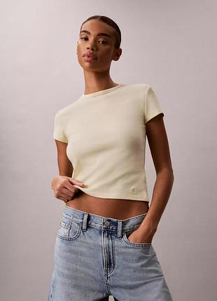 Calvin klein  котонова жіноча футболочка  розмір s