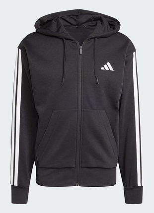 Чоловіча кофта худі adidas толстовка essentials 3-stripes fleece hoodie zip