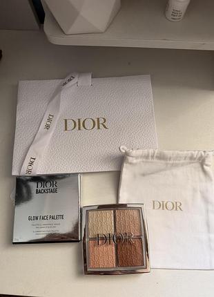 Dior backstage палетка хайлайтер dior 002 glitz
