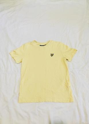 Футболка lyle&scott на 6-7 лет 116-122см оригинальная желтого цвета красивая