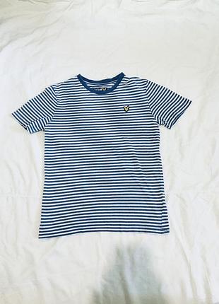 Футболка lyle&scott на 10-11 лет 140-146 см оригинальная в полоску цвета красивая