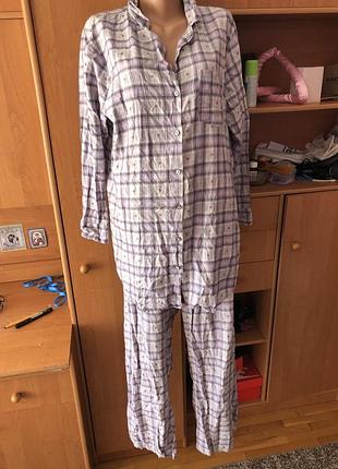 Пижама, байка, 100% коттон, размер l/xl. primark.